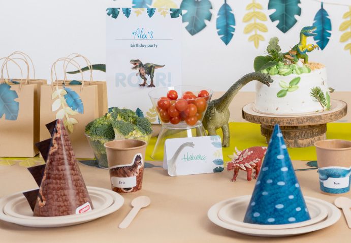 Kindergeburtstag_Dinosaurs_Tischdeko