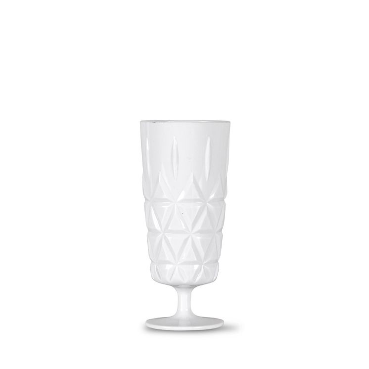 Picnic glass high 4-pcs, white - Sagaform SS22 - 5018173