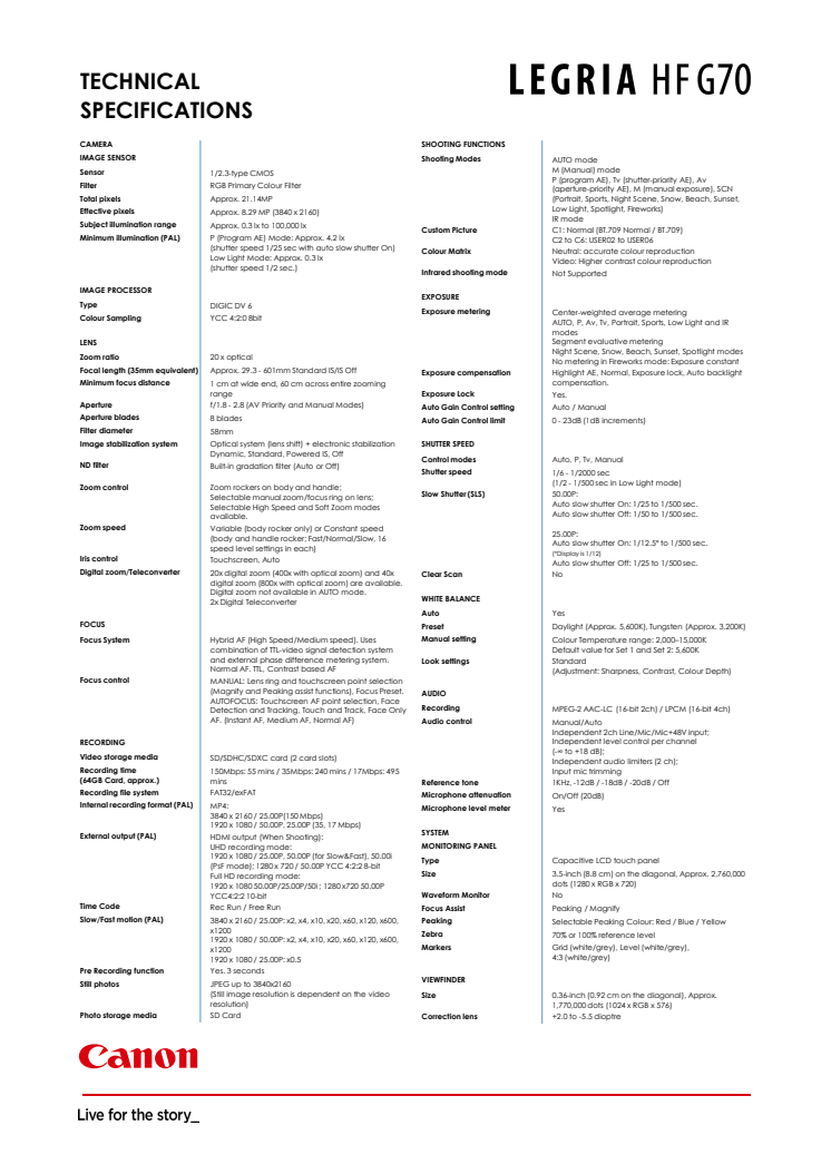 Teknisk specifikation Canon LEGRIA HF G70.pdf