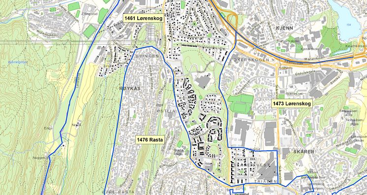 1473 Lørenskog - postnummerinndeling