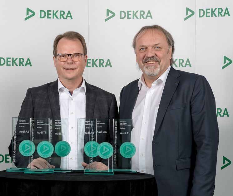 DEKRA brugtbilsrapport 2018 - Peter Mertens, Chef for Teknisk Udvikling i Audi AG, og Erik Wakolbinger, Vice President Sales DEKRA SE