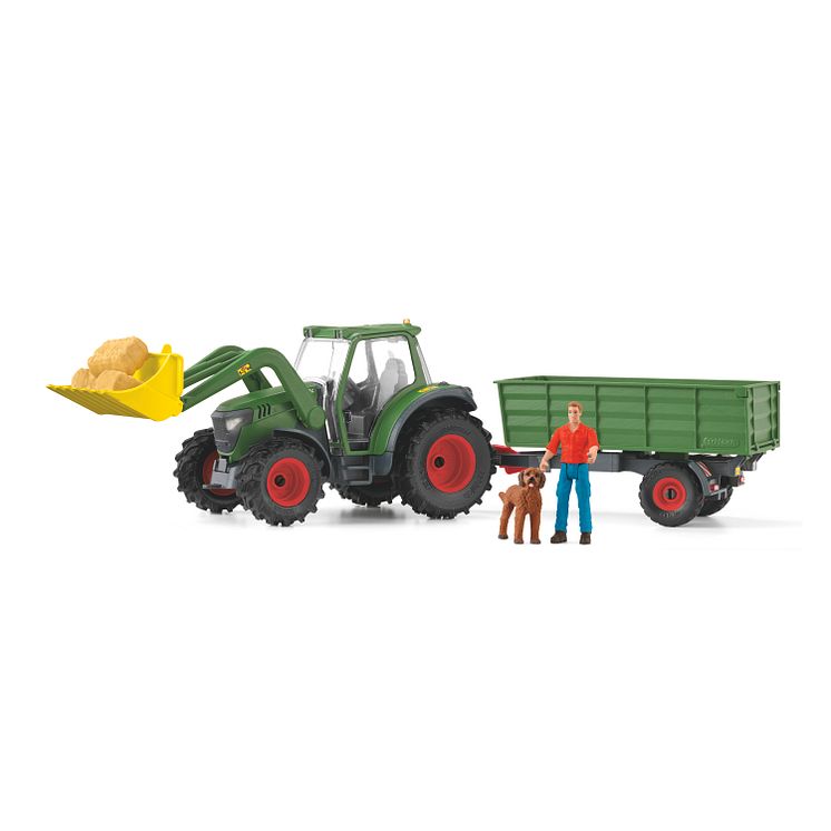 42608_Farm World_Tractor with trailer (c)Schleich