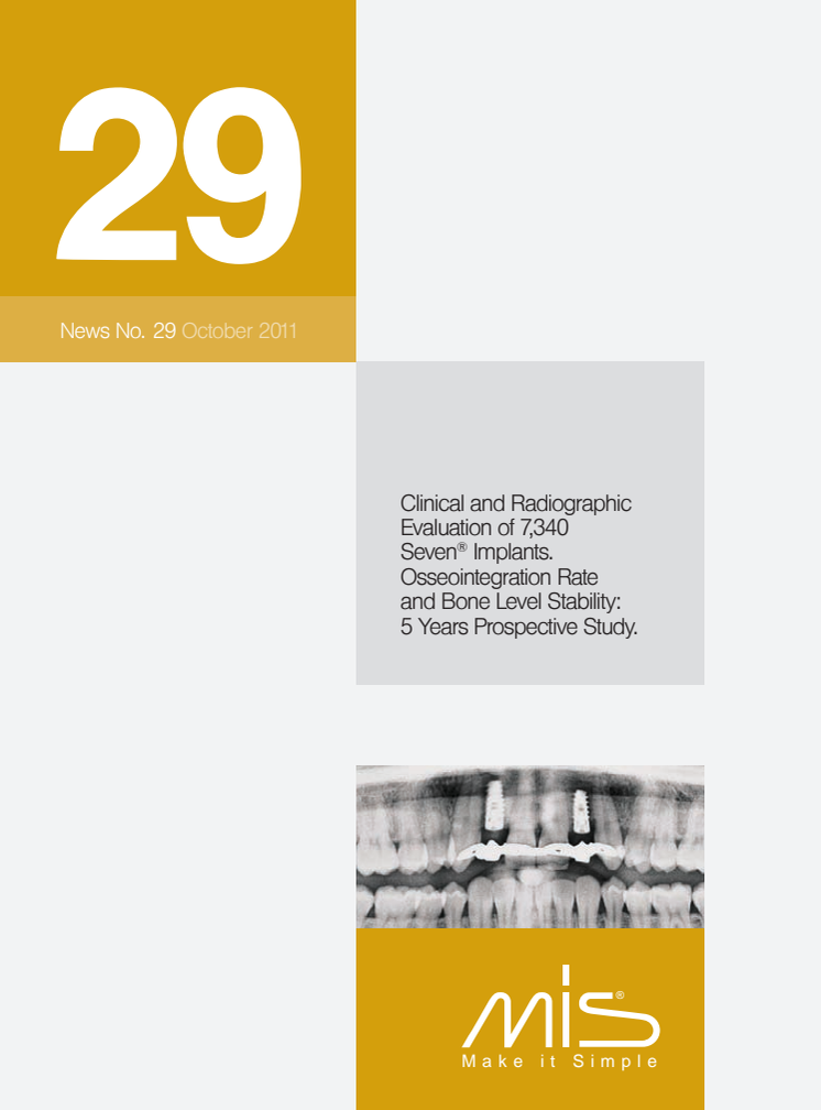 Clinical and Radiographic Evaluation of 7,340 Seven® Implants.