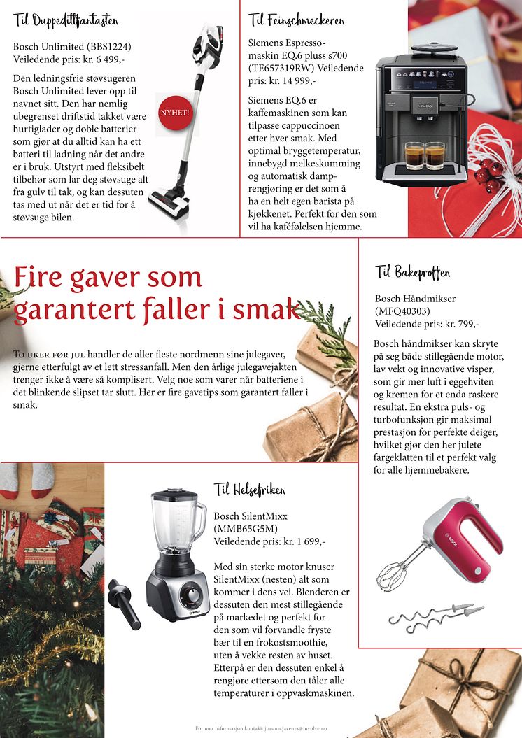 Julegavetips - Fire gaver som garantert faller i smak