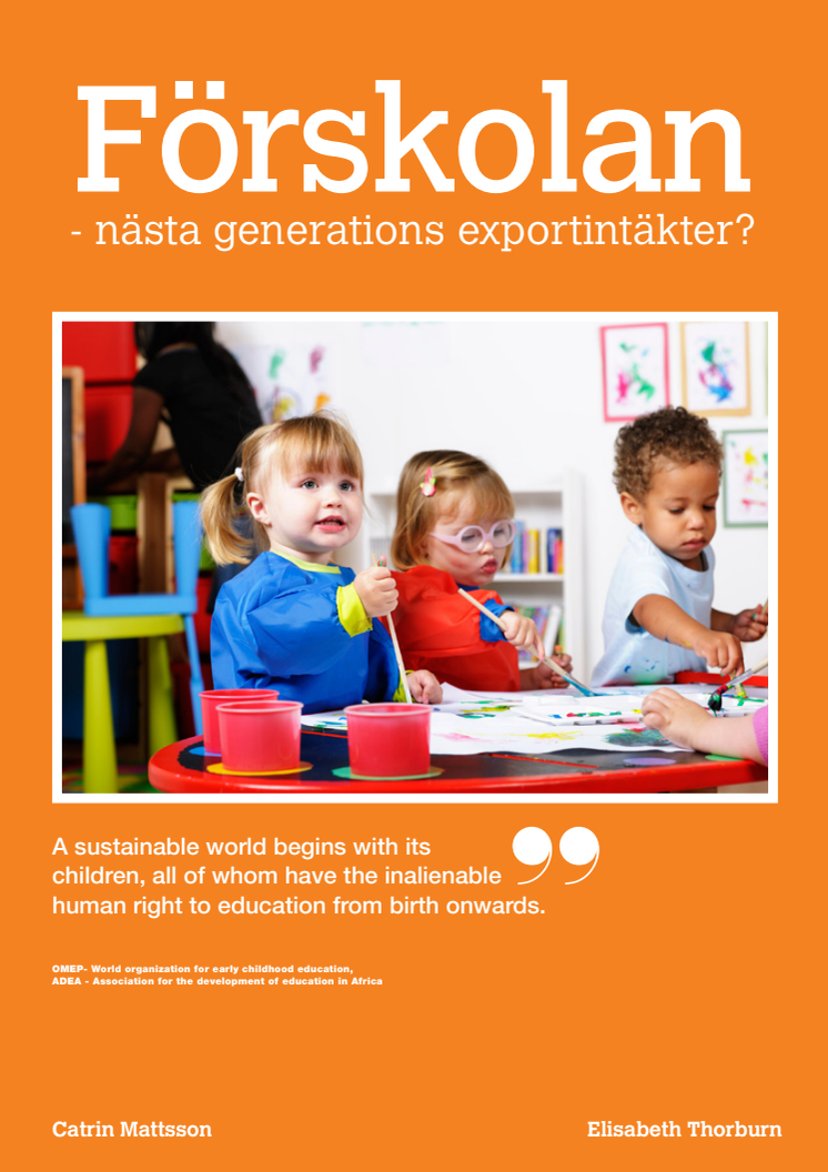 Svensk förskola på export?