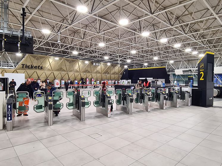 New and improved Gatwick Airport station gates