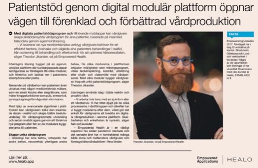 2022-03-01 DI Patientstöd öppnar vägen till förenklad och förbättrad vårdproduktion