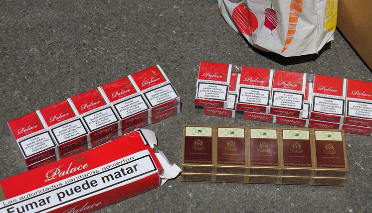 Cigarettes found at a storage unit