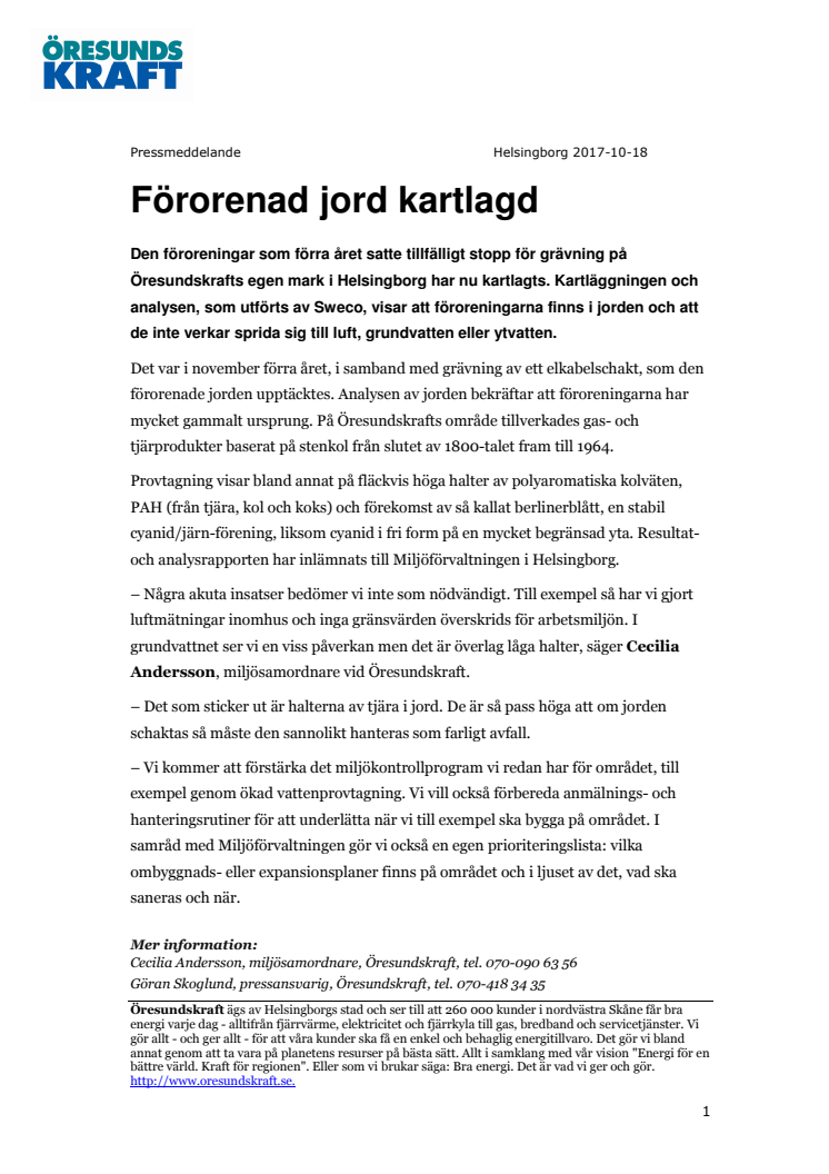 Förorenad jord kartlagd