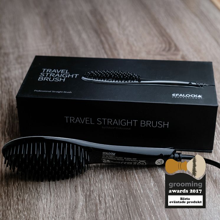 Grooming Awards 2017 - Bästa oväntade produkt, Efalock Travel Straight Brush