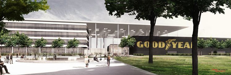Architect rendering 2_New Goodyear Complex at Luxembourg Automotive Campus