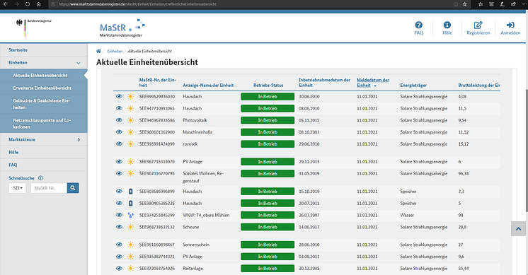 Marktstammdatenregister