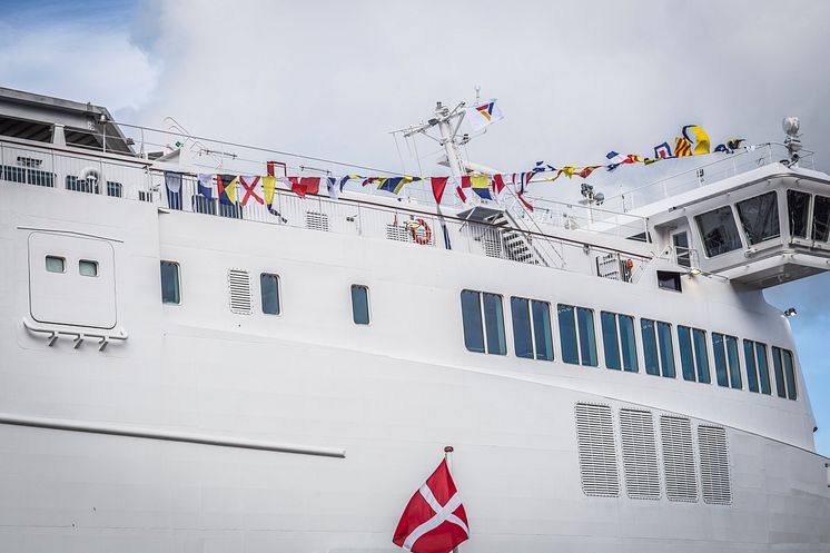 Scandlines' neue Hybridfähre auf den Namen "Copenhagen" getauft