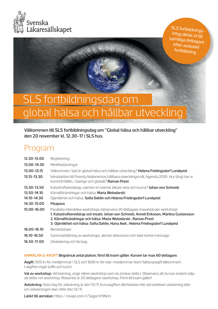 ​Global hälsa och hållbar utveckling angår alla - men på vilket sätt är det relevant för svenska läkare?