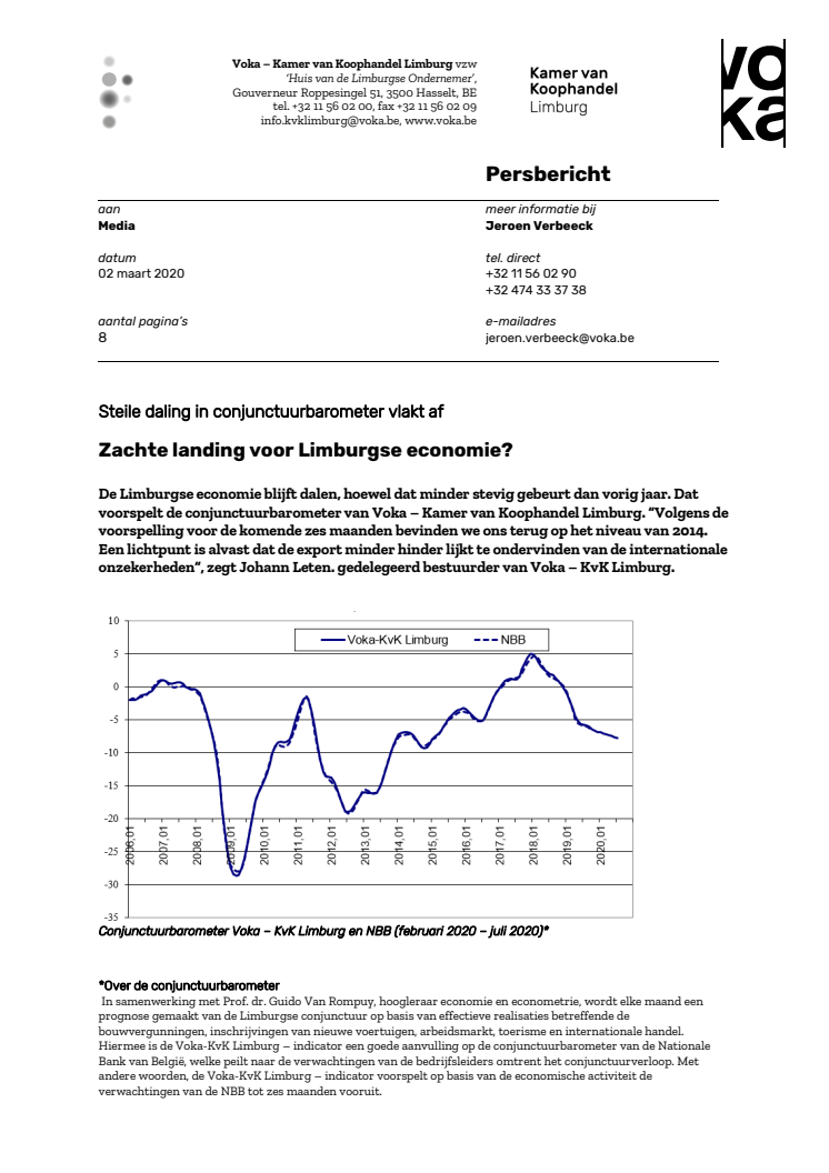 Conjunctuurbarometer: Zachte landing voor Limburgse economie?
