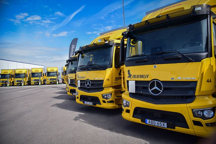 eActros 300 hos Falkenklev Logistik
