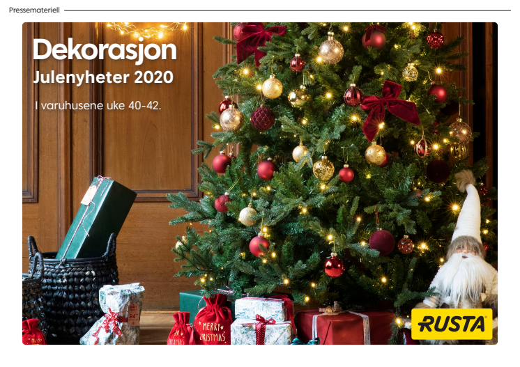 Pressemateriell dekorasjon - Julen 2020