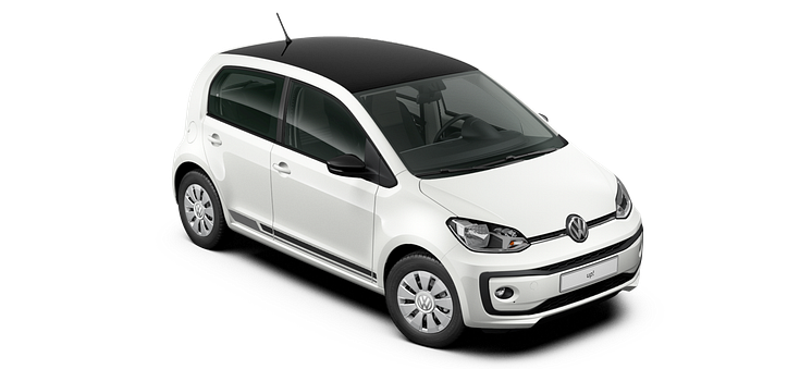 Volkswagen introducerer ny kampagnemodel: white design up!, der kan privatleases for 1.799 kr./md