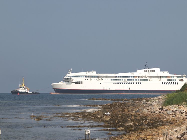 Scandlines zwei Schiffskörper bei FAYARD A/S eingetroffen