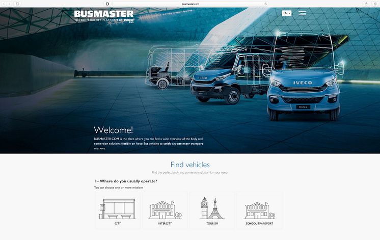 BUSMASTER-verkkosivuston 1.