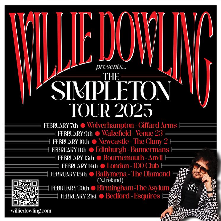 Willie Dowling Presents The Simpleton UK Headline Tour 2025