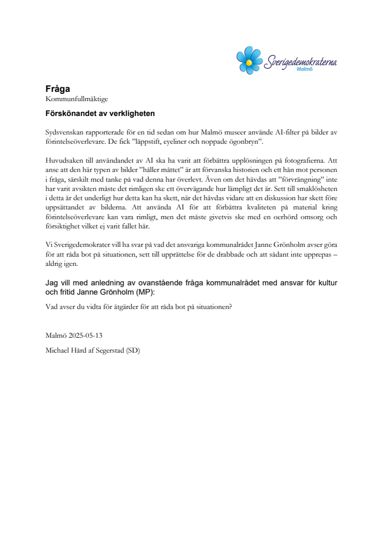 Fråga (SD) till Janne om Förintelsen.pdf