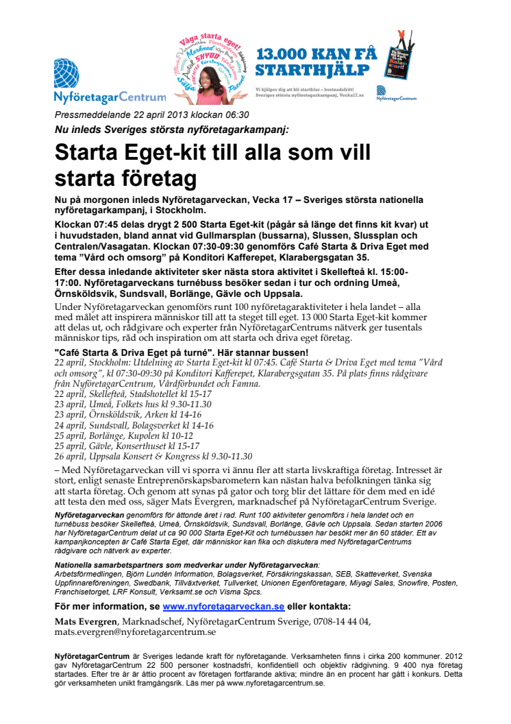 Starta Eget-kit till alla som vill starta företag