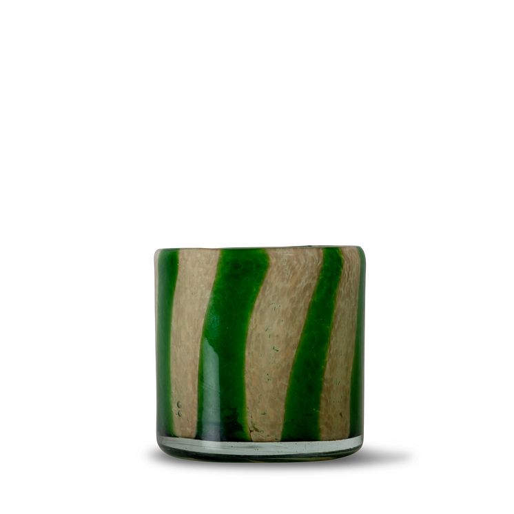 CANDLE HOLDER CALORE CURVE XS green/Beige - BYON SS22