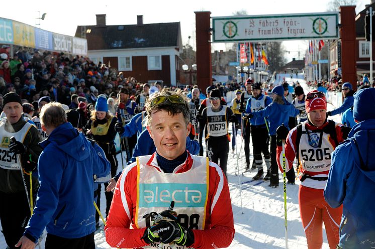 H.K.H. Kronprins Frederik åker Vasaloppet 2013
