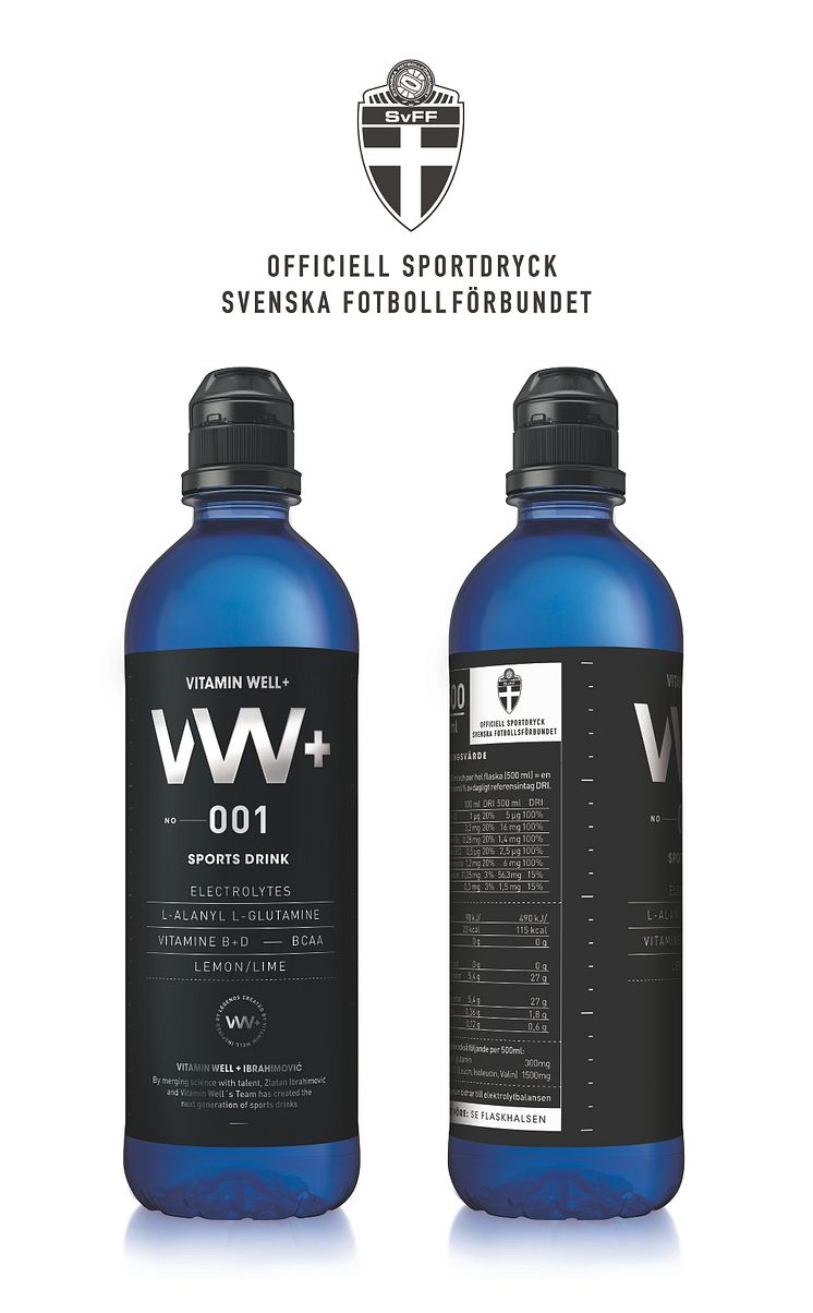 Vitamin Well+ officiell sportdryck för Svenska Fotboll-förbundet (SvFF)