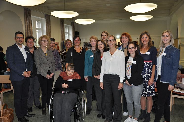 Gastgeber und Referenten der Fachtagung im Kirchsaal der Hephata Diakonie.