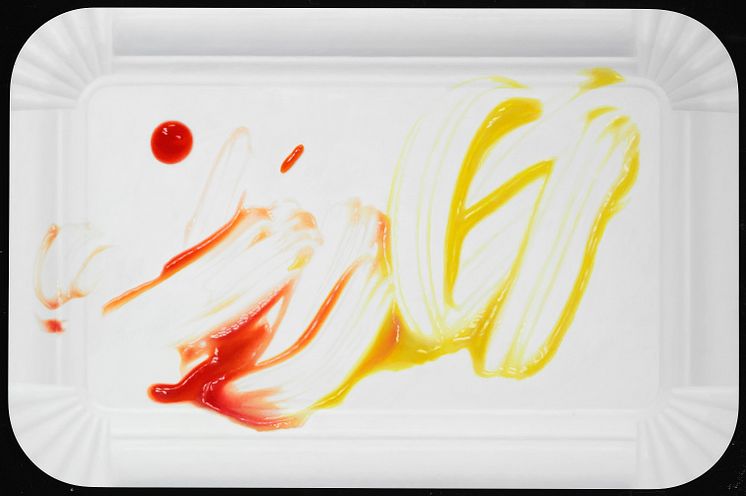 Christoffer Munch Andersen: "Rødt og gult på hvid" (Red and yellow on white)