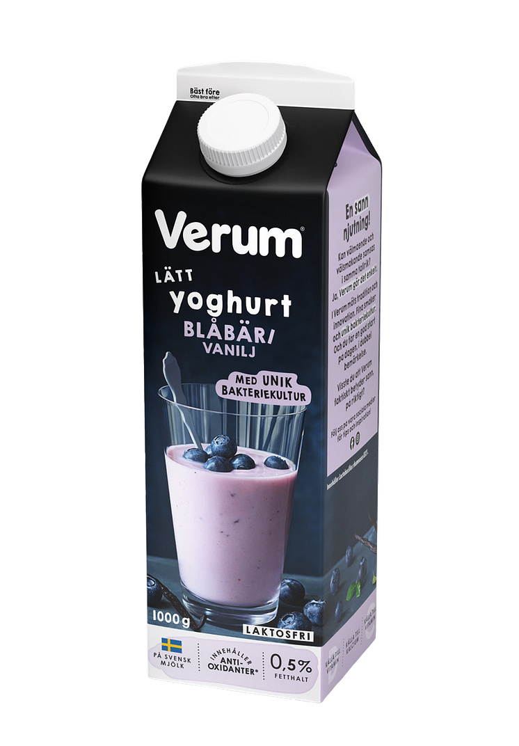 Verum Yoghurt Blåbär Vanilj