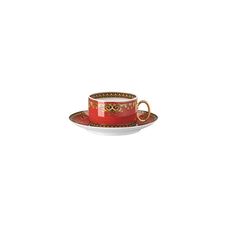 RmV_Medusa_Red_Modern_Dining_Tea_cup_&_saucer_2-pcs