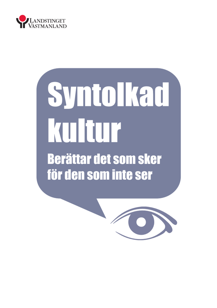 Syntolkad kultur - informationsblad