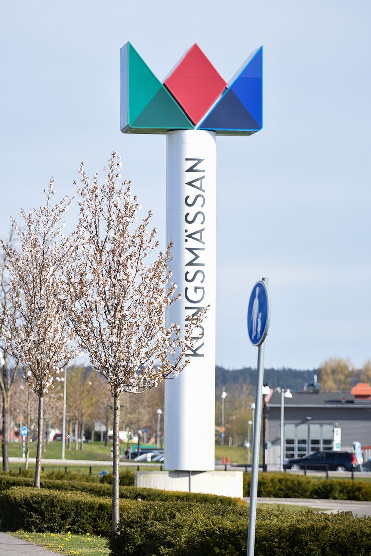 Kungsmässan, exteriör logotype