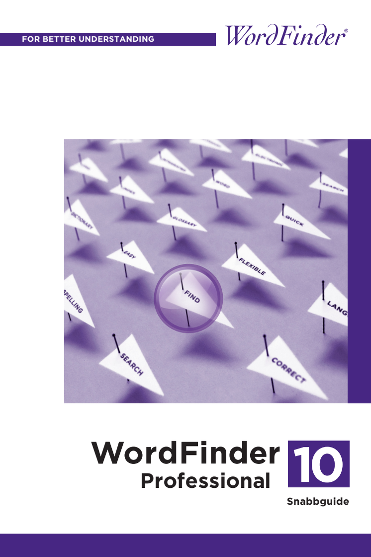 Wordfinder 10 Professional snabbguide