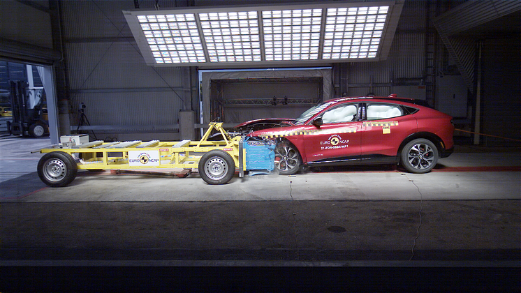 Mach-E i Euro NCAP crash test. Credit: Euro NCAP