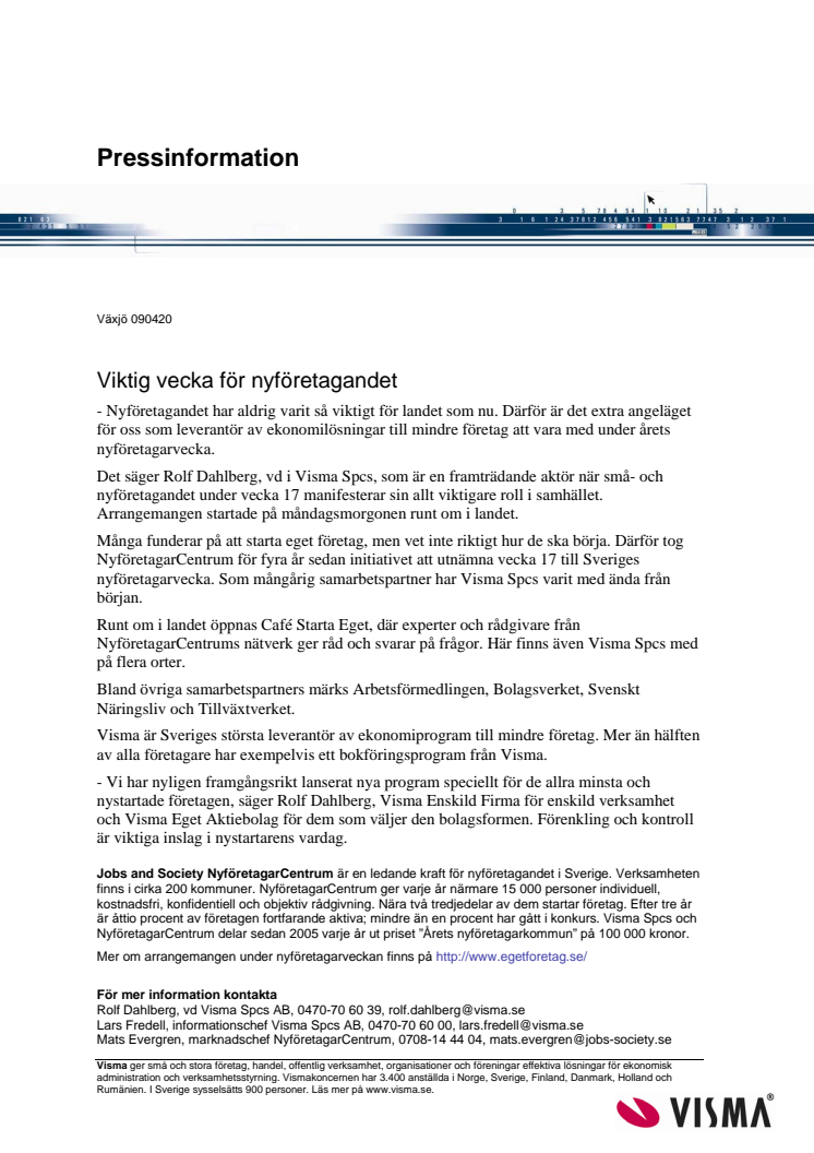 Viktig vecka för nyföretagandet