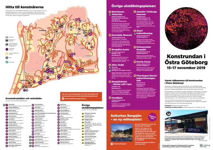 Konstrundan i Östra Göteborg program