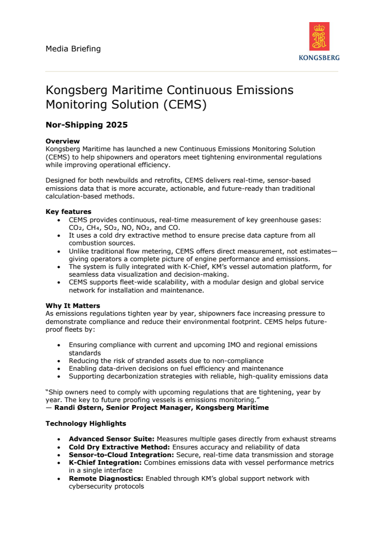 MEDIA BRIEFING_Kongsberg Maritime CEMS_FINAL.pdf