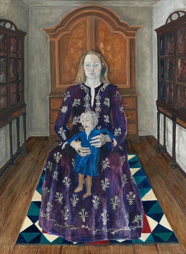 Lena Cronqvist, Modern, 1975. Olja och tempera på duk, 169 x 126 cm. 