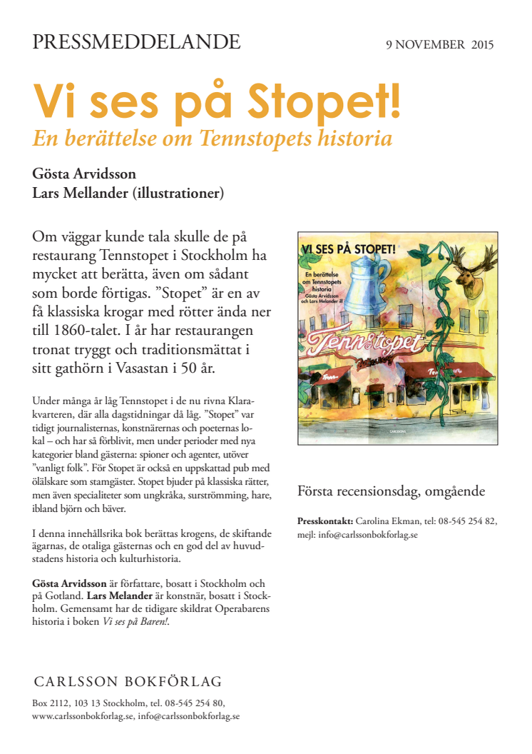 Vi ses på Stopet! En berättelse om Tennstopets historia