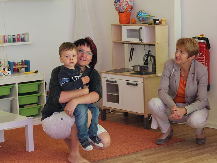 Brandenburgs Wissenschaftsministerin Dr. Martina Münch am 6. Juli 2016 zu Arbeitsbesuch an der Technischen Hochschule Wildau