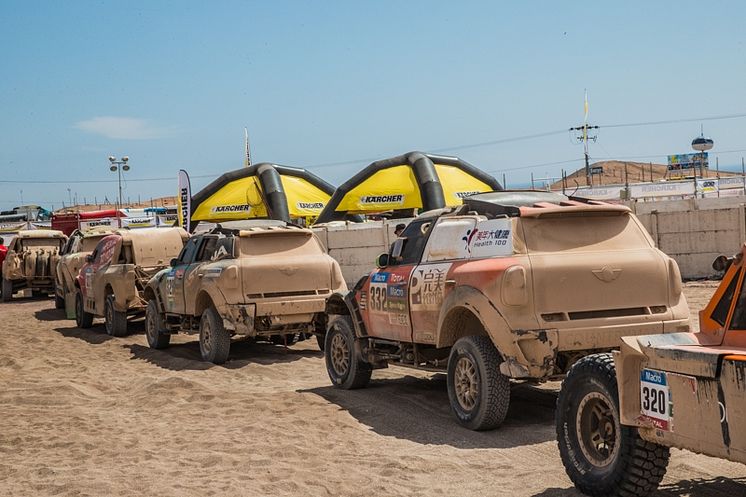 Kärcher rengör på Rally Dakar 2016