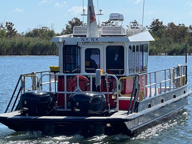 Cox Marine - Weeks Marine-owned 'James D' which is a support boat for dredge and other commercial activities