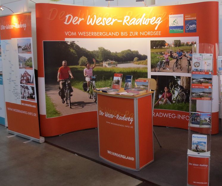 Weser-Radweg Präsentation auf der CMT in Stuttgart (c) Weserbergland Tourismus e.V.