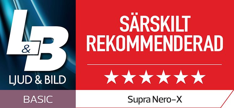 SUPRA NERO-X - Särskilt rekommenderad