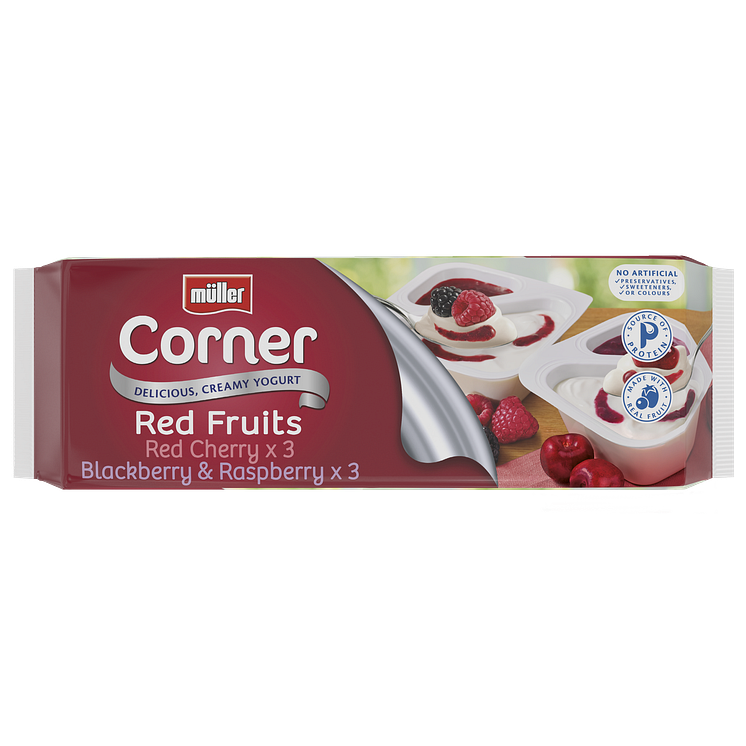 Müller Corner Fruit 6 Pack  Cherry & BlackberryRaspberry