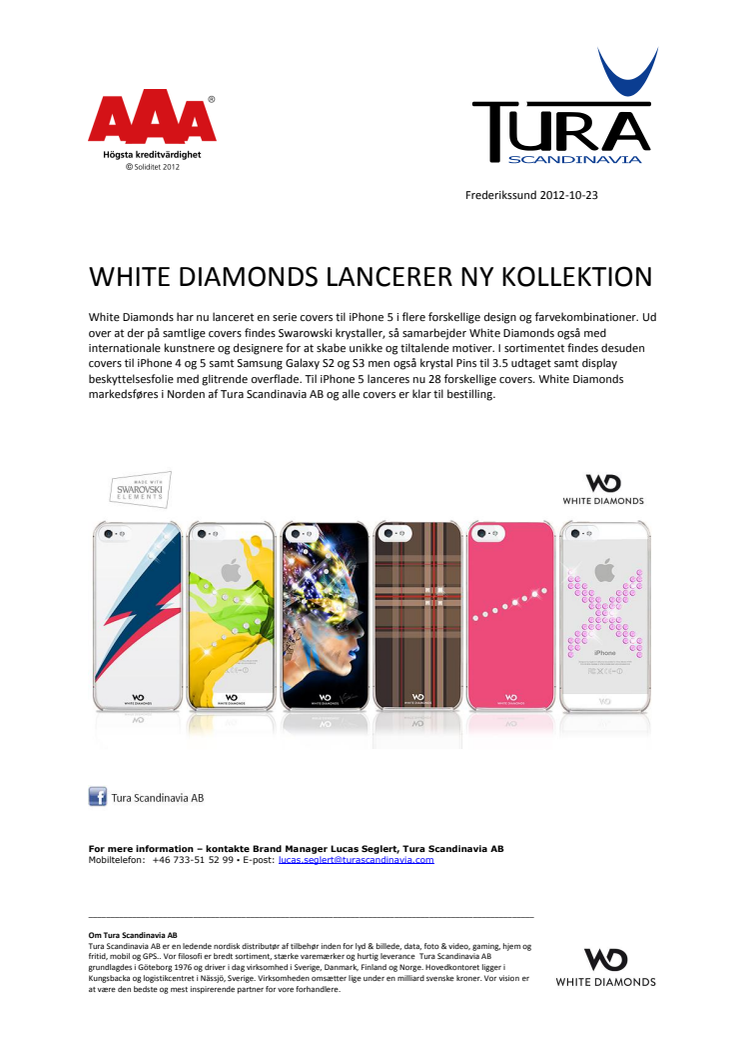 WHITE DIAMONDS LANCERER NY KOLLEKTION